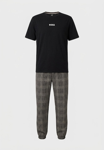 BOSS Pitkä pyjama 'Easy' värissä beige: etupuoli