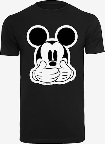 F4NT4STIC T-Shirt 'Micky Maus Don’t Speak' in Schwarz: predná strana