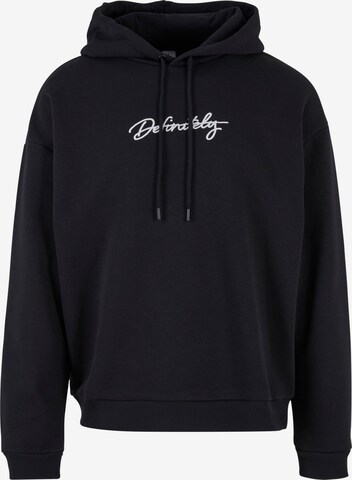 DEF Sweatshirt 'Definitely' in Black: front