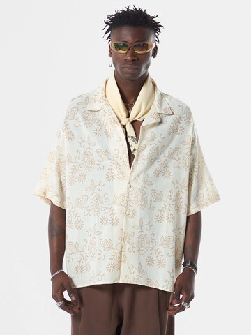 Camicia 'Visalia' di VAMOS CLO in beige: frontale