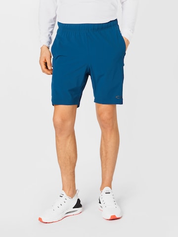 OAKLEY Обычный Спортивные штаны в Синий: спереди