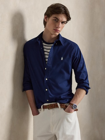 Polo Ralph Lauren Regular Fit Hemd in Blau: Vorderseite