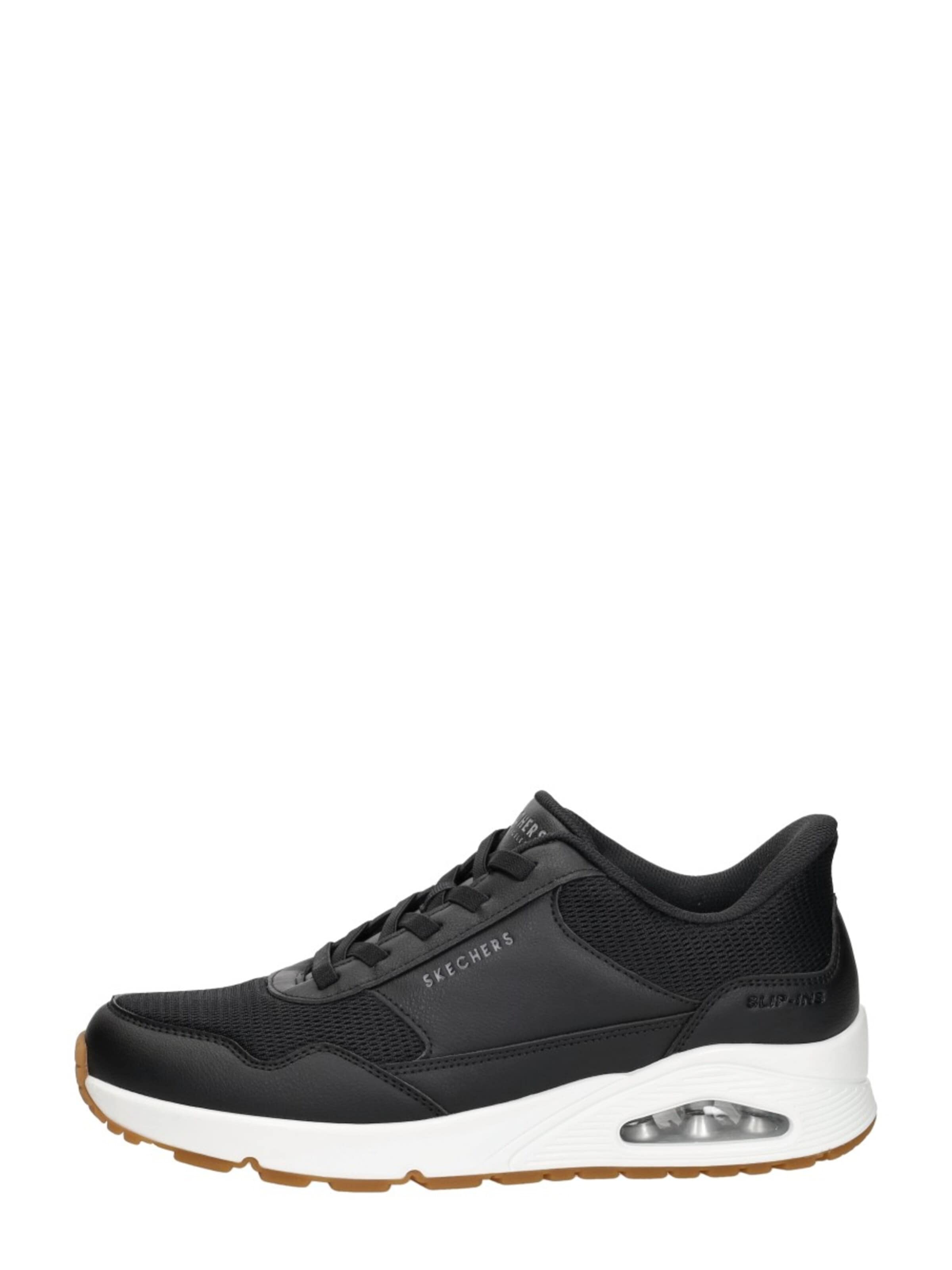 SKECHERS Platform trainers 'Slip-Ins: Uno - Banksia' in Black: front
