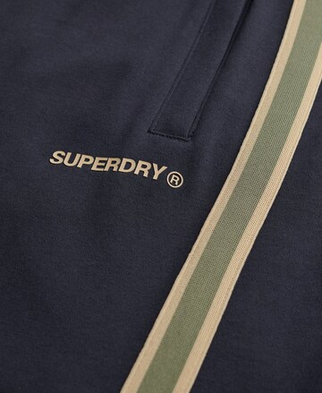 Superdry Tapered Broek in Blauw