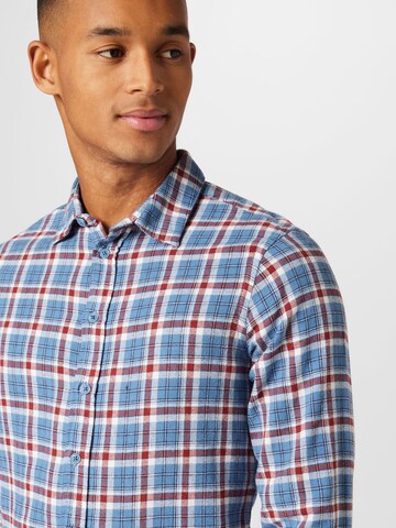 BLEND Regular fit Button Up Shirt in Blue