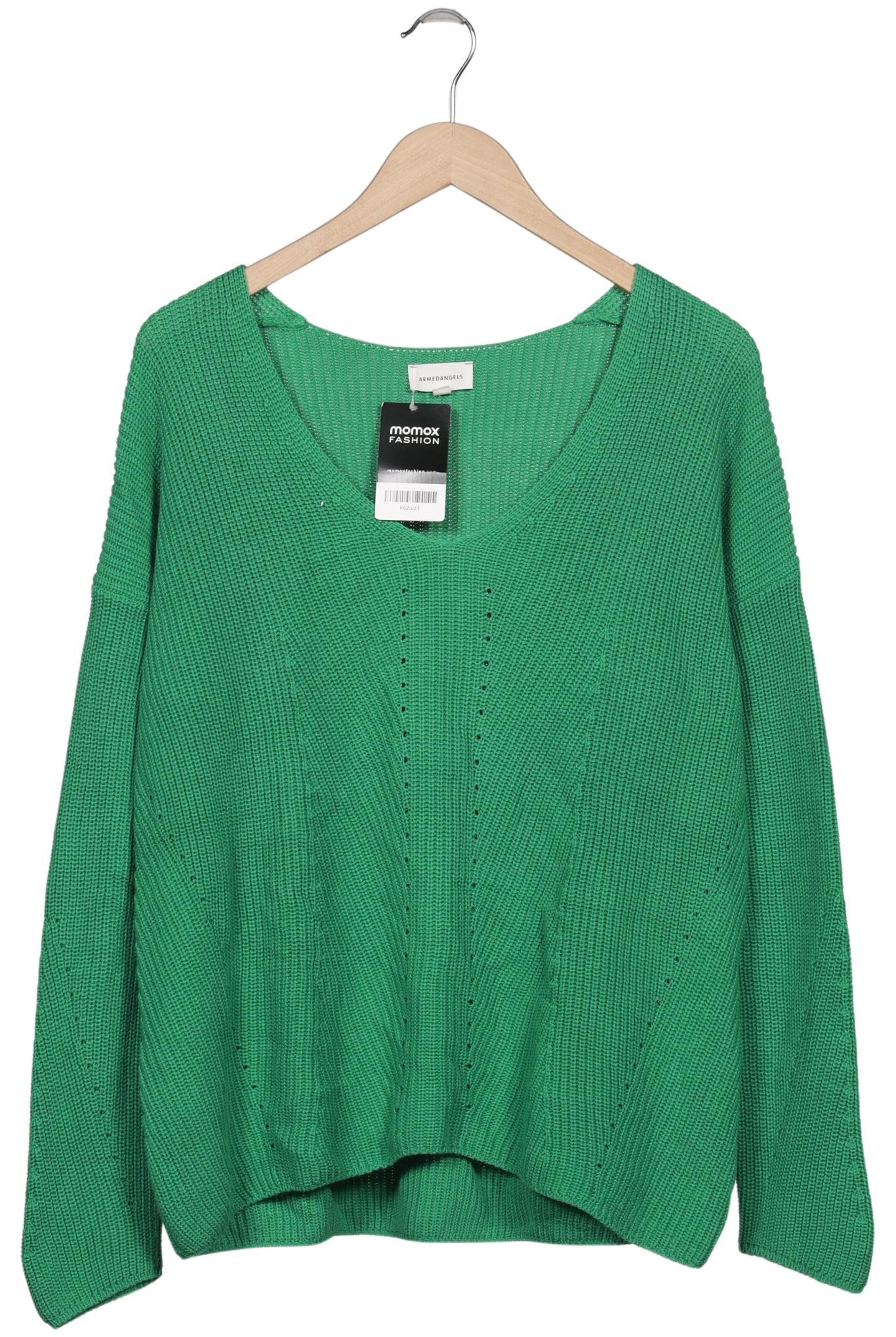 ARMEDANGELS Pullover M in Grün: Vorderseite