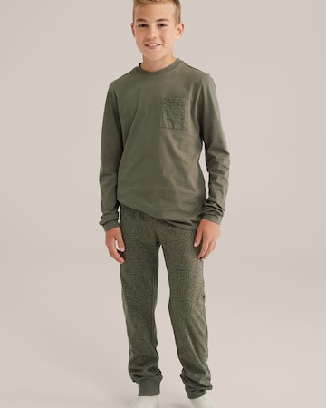 WE Fashion Nachtkledij in Groen: voorkant