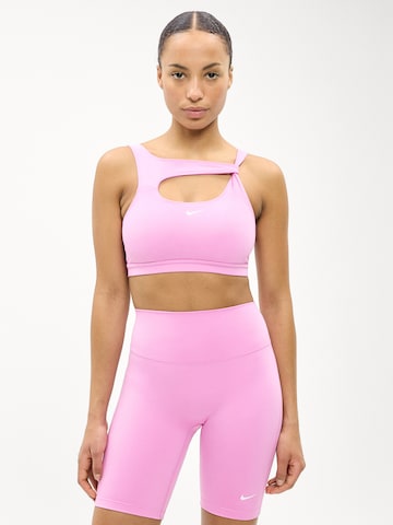 NIKE Bustier Urheilurintaliivit 'One' värissä vaaleanpunainen: etupuoli