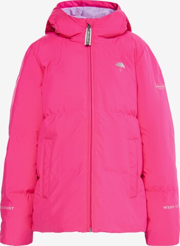 Schmuddelwedda Weatherproof jacket 'Kawai' in Pink: front