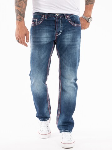 Rock Creek Loosefit Jeans in Blau: Vorderseite
