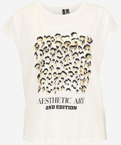 Vero Moda Petite Paita 'VMCECILIE AVA' värissä kulta / musta / valkoinen, Tuotenäkymä