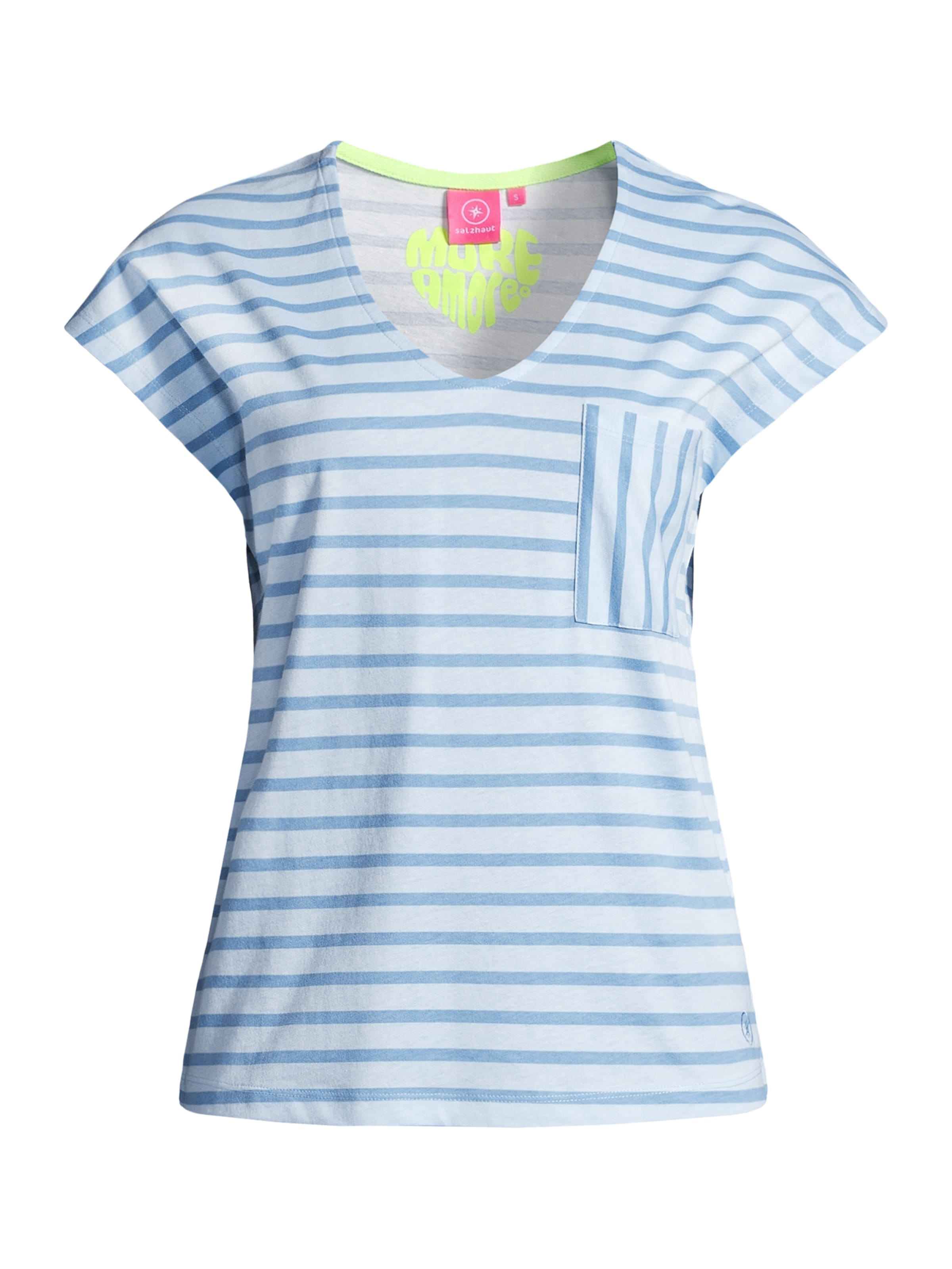 salzhaut Shirt 'Lunkohr' in Blue: front