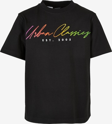 Urban Classics Kids Shirt in Zwart: voorkant