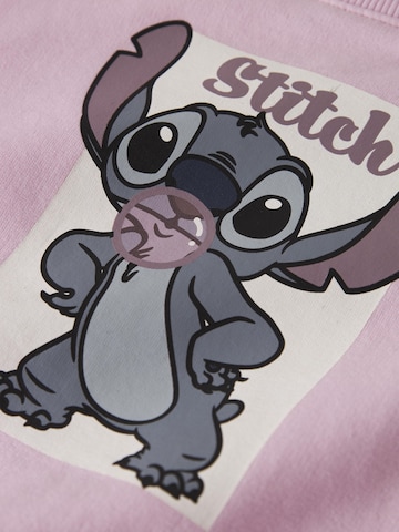 NAME IT Sweatshirt 'Stitch' in Roze