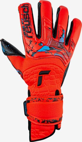REUSCH Athletic Gloves 'Attrakt Fusion Guardian AdaptiveFlex' in Red: front
