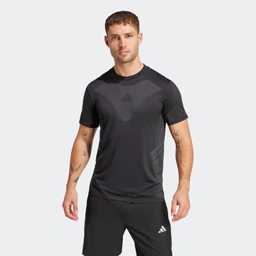 ADIDAS PERFORMANCE Функциональная футболка 'GYM+' в Черный: спереди