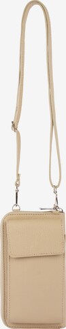 Usha Crossbody Bag in Beige: front