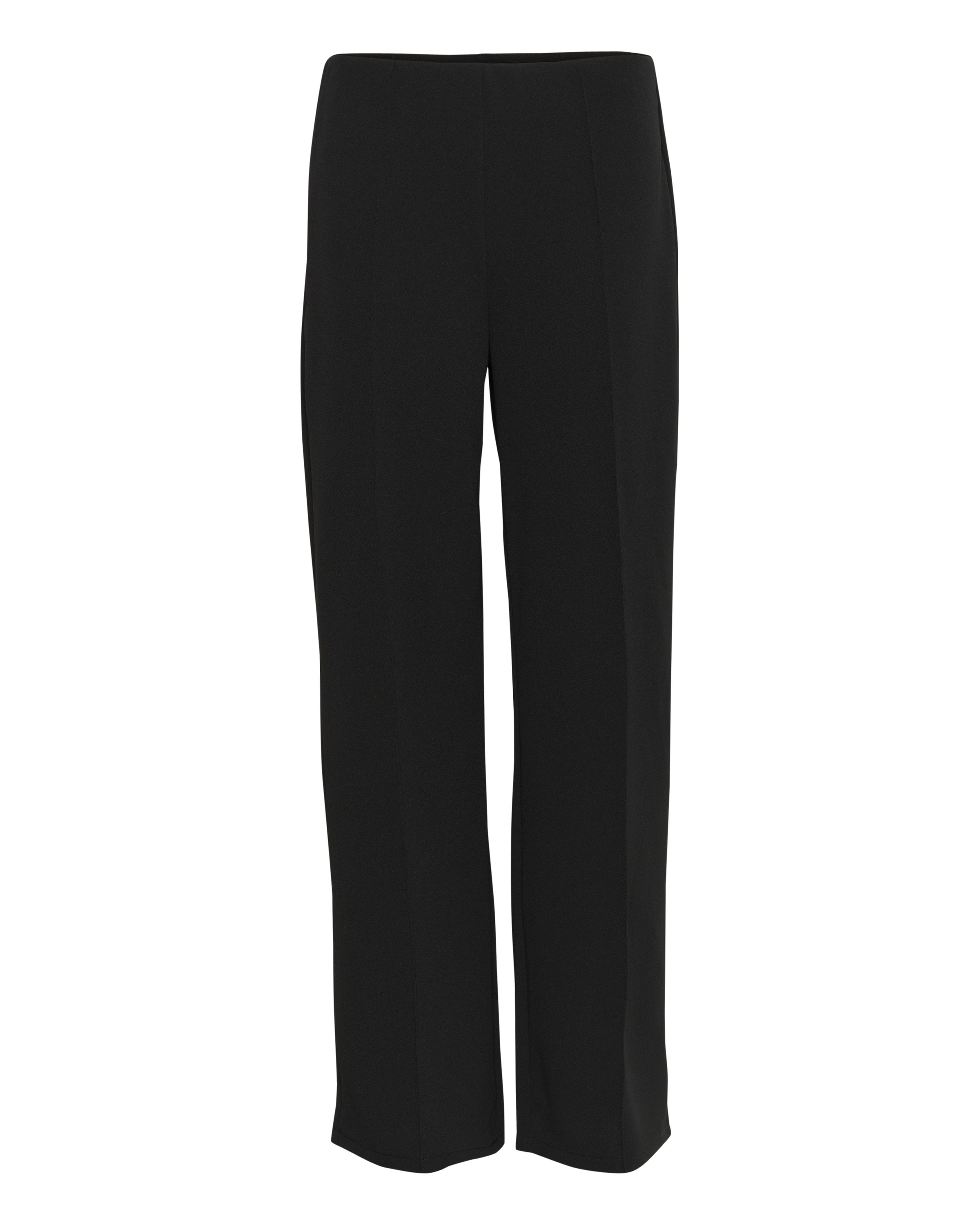 Kaffe Wide leg Broek 'Thea' in Zwart: voorkant