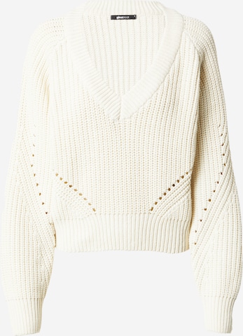 Pull-over Gina Tricot en blanc : devant