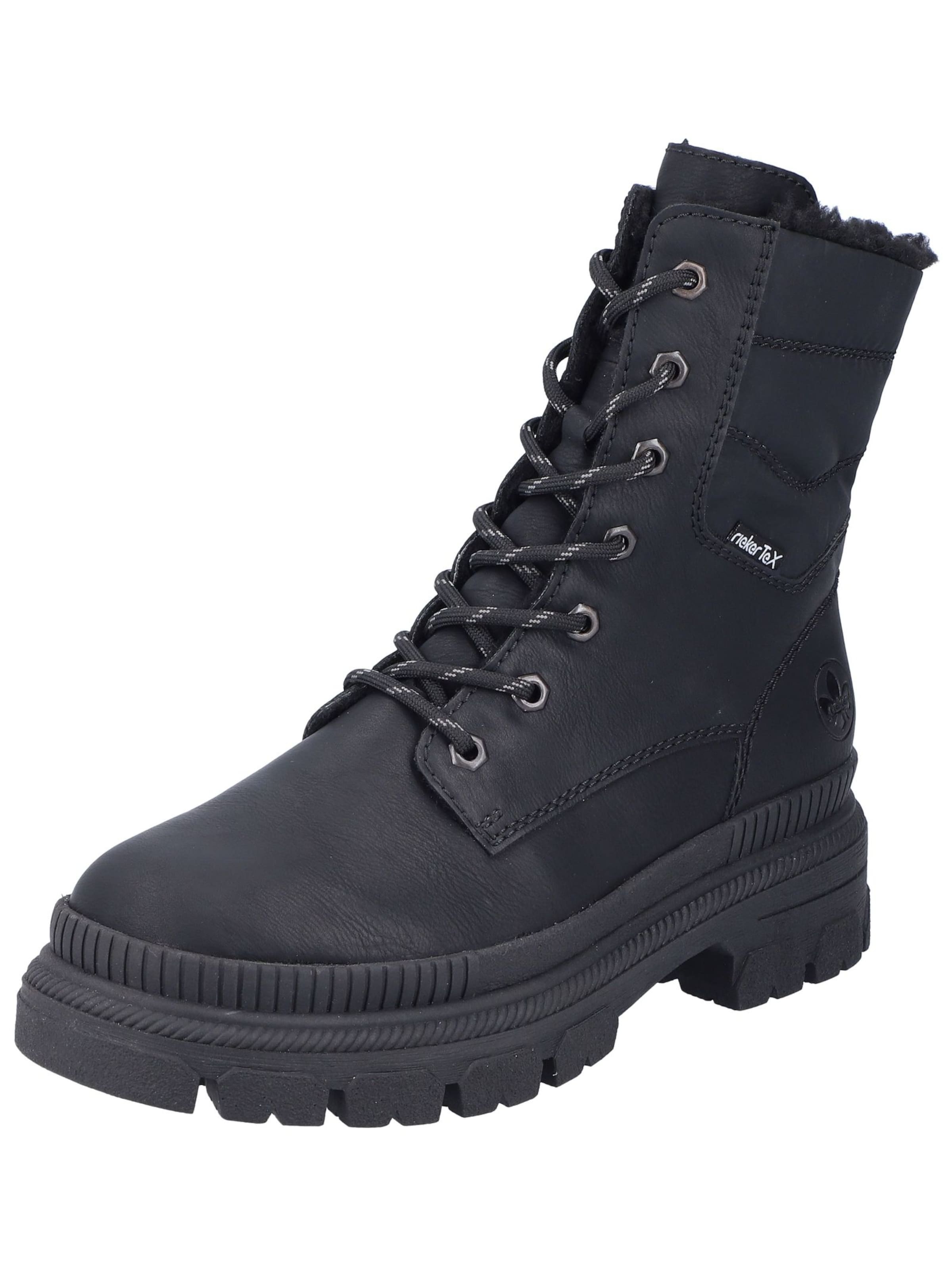 Rieker Veterlaarsjes in Zwart: voorkant