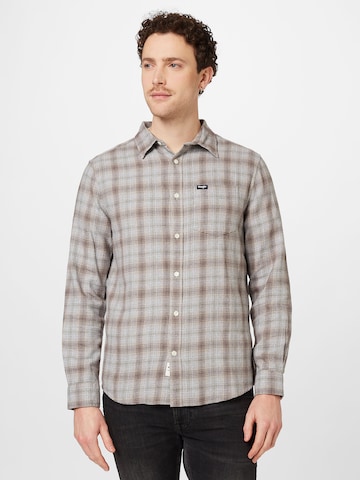 Regular fit Camicia di WRANGLER in grigio: frontale