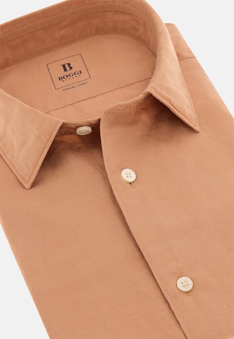 Boggi Milano Regular fit Button Up Shirt in Orange