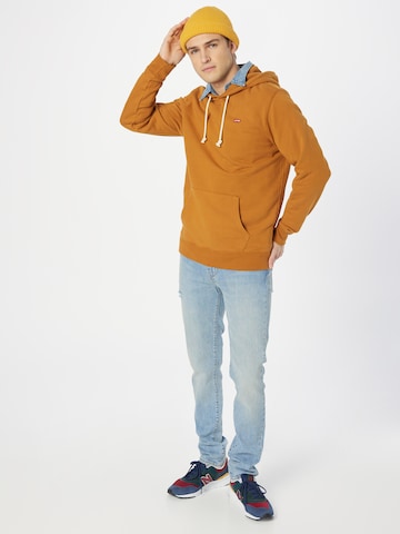 LEVI'S ® Regular fit Sweatshirt 'Original Housemark Hoodie' in Beige
