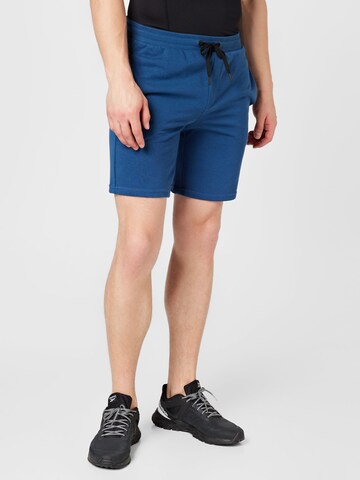 Regular Pantalon de sport 4F en bleu : devant