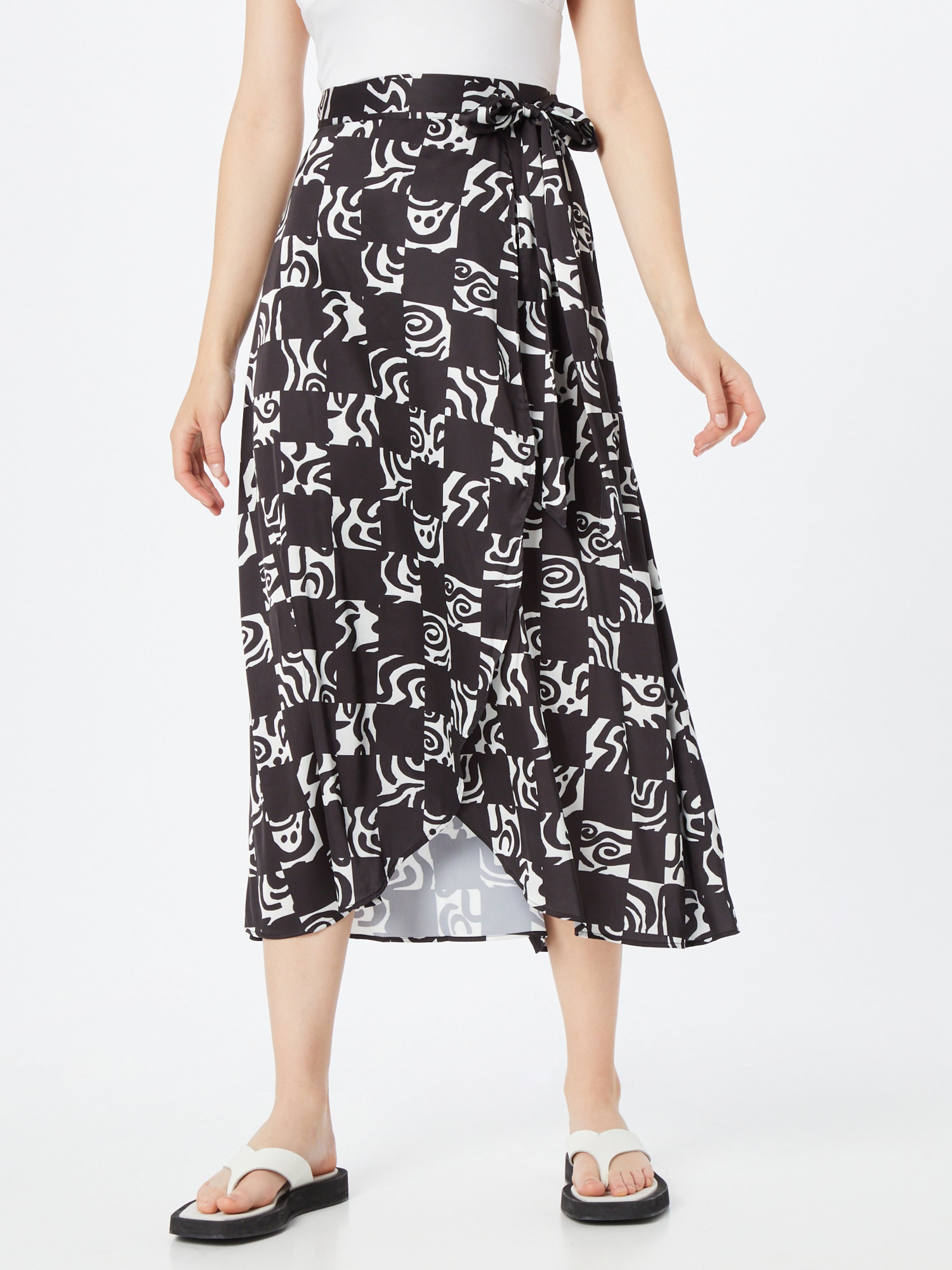 Monki floral midi skirt hot sale
