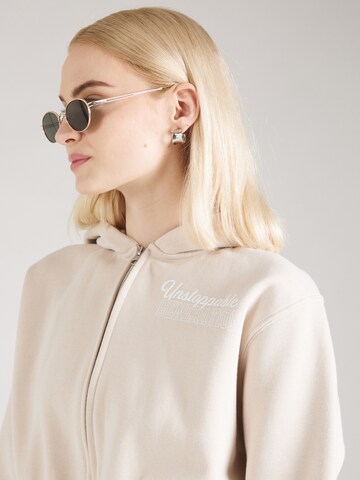 Tally Weijl Sweatjacke in Beige