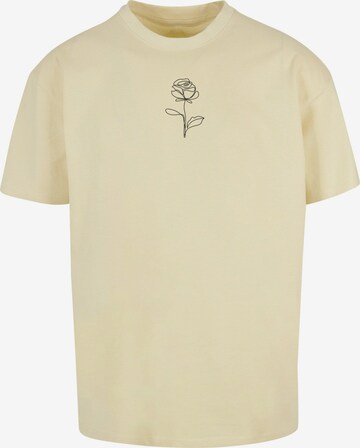 Merchcode Shirt 'Rose' in Geel: voorkant