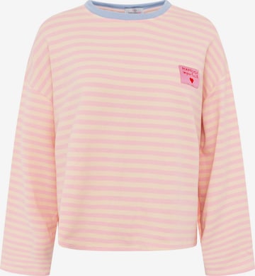 Zwillingsherz Sweatshirt in Roze: voorkant