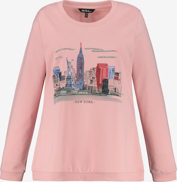 Ulla Popken Sweatshirt '790255' in Pink: predná strana