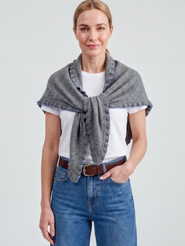 CODELLO Shawl in Grey: front