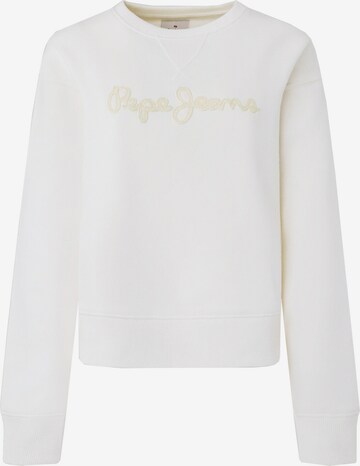 Pepe Jeans Sweatshirt 'NANETTE' in White: front