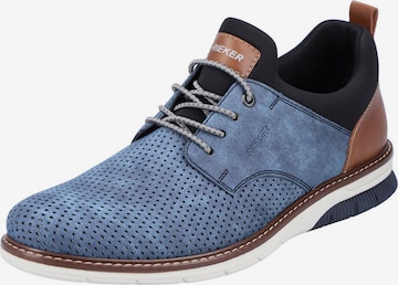 Scarpa stringata di Rieker in blu: frontale