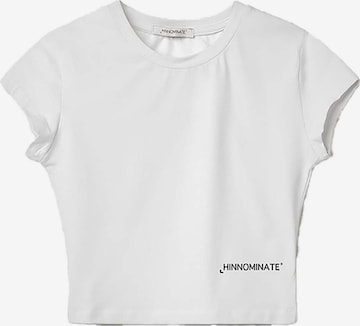 HINNOMINATE Shirt 'Mezza Manica' in Wit: voorkant