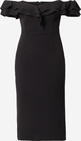 Skirt & Stiletto Cocktail Dress in Black: front