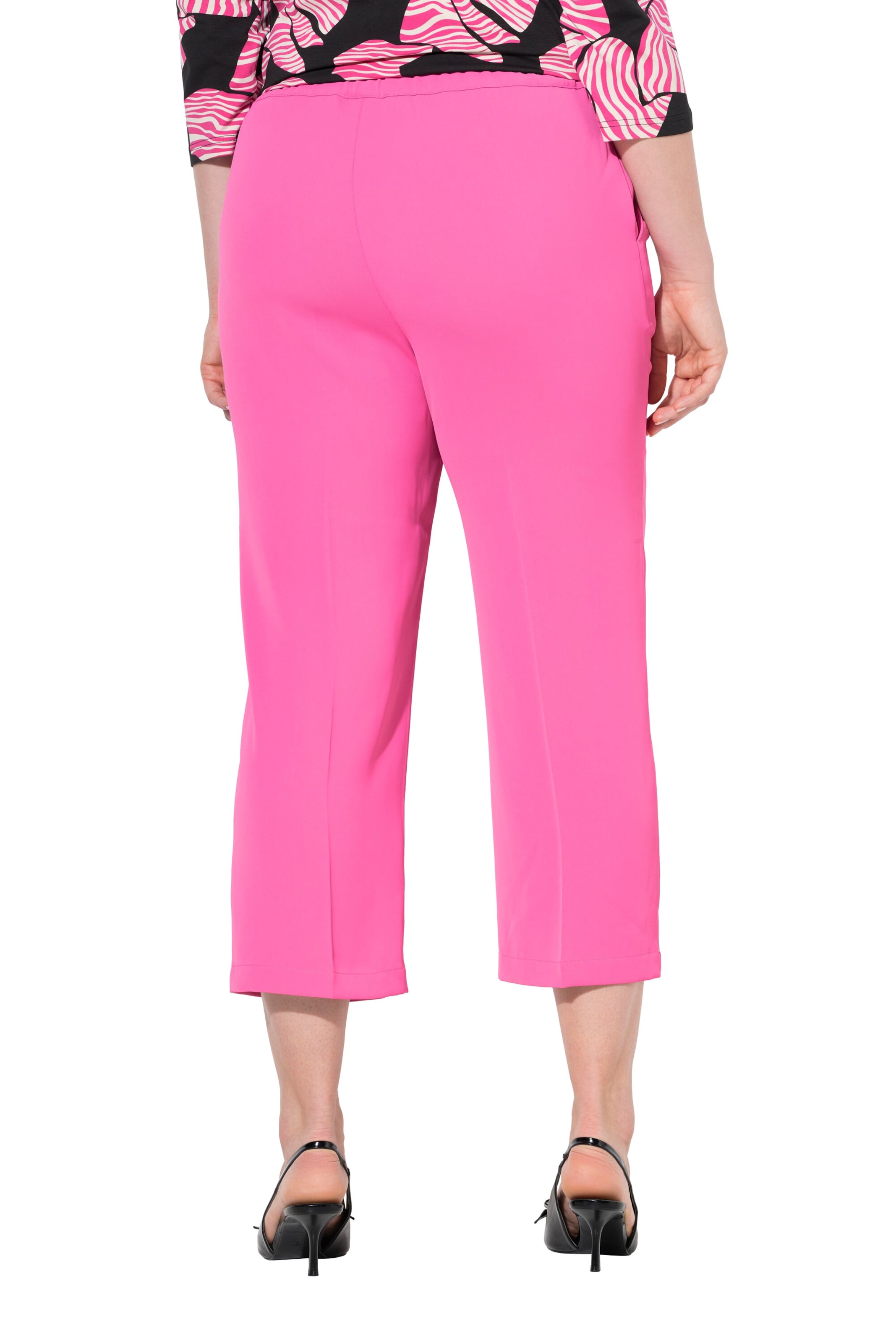Ulla Popken Regular Trousers in Pink
