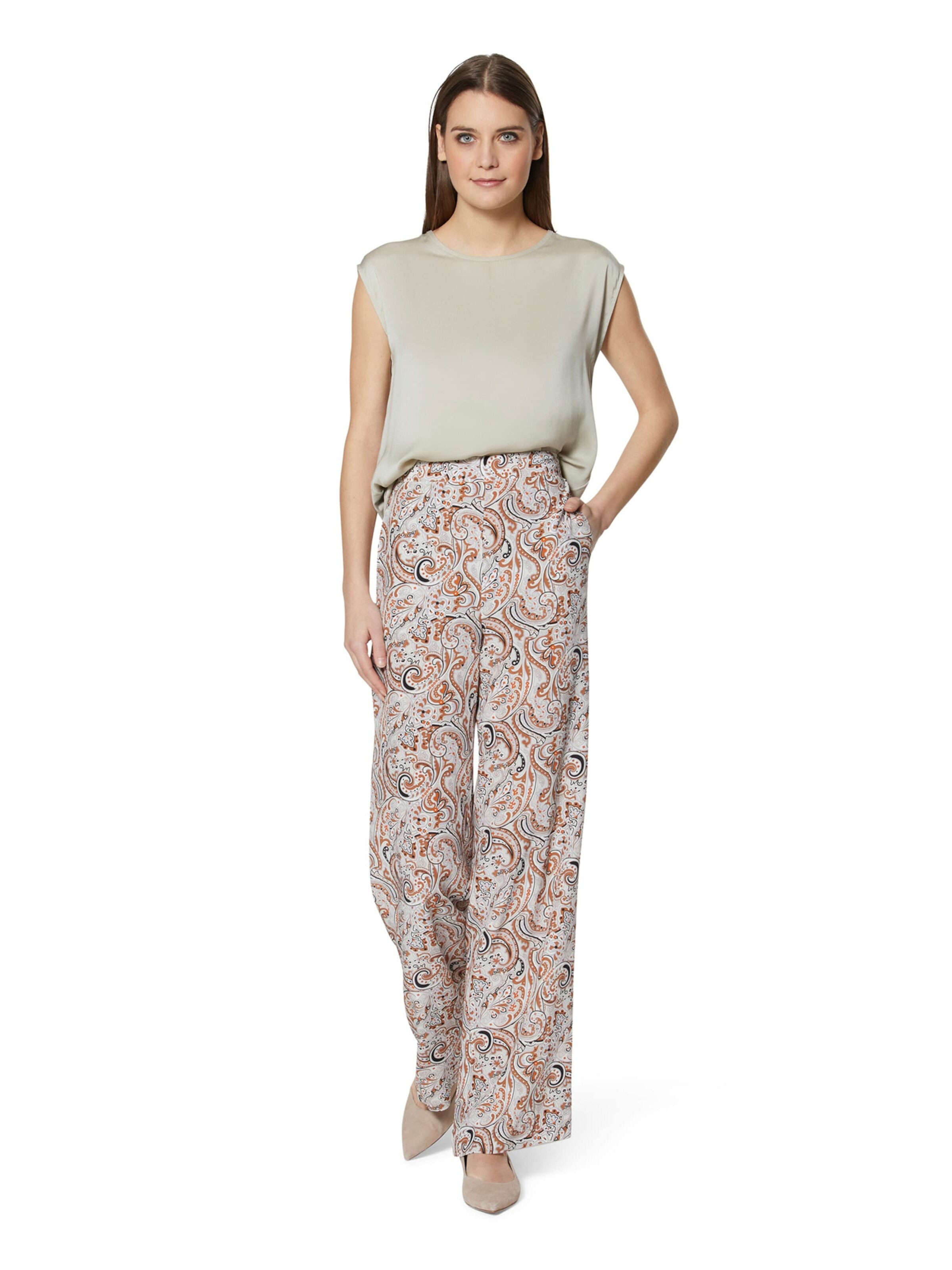 Wide Leg Pantalon MADELEINE en mélange de couleurs