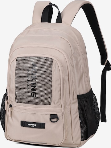 Aoking Rucksack in Beige: Vorderseite