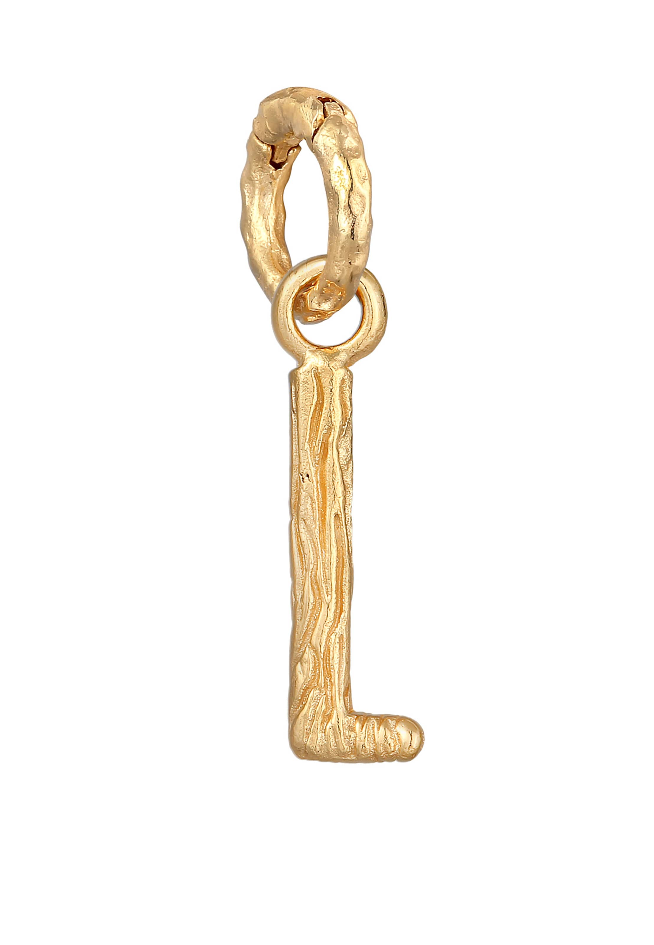 Pendentif 'L' ELLI en or : devant