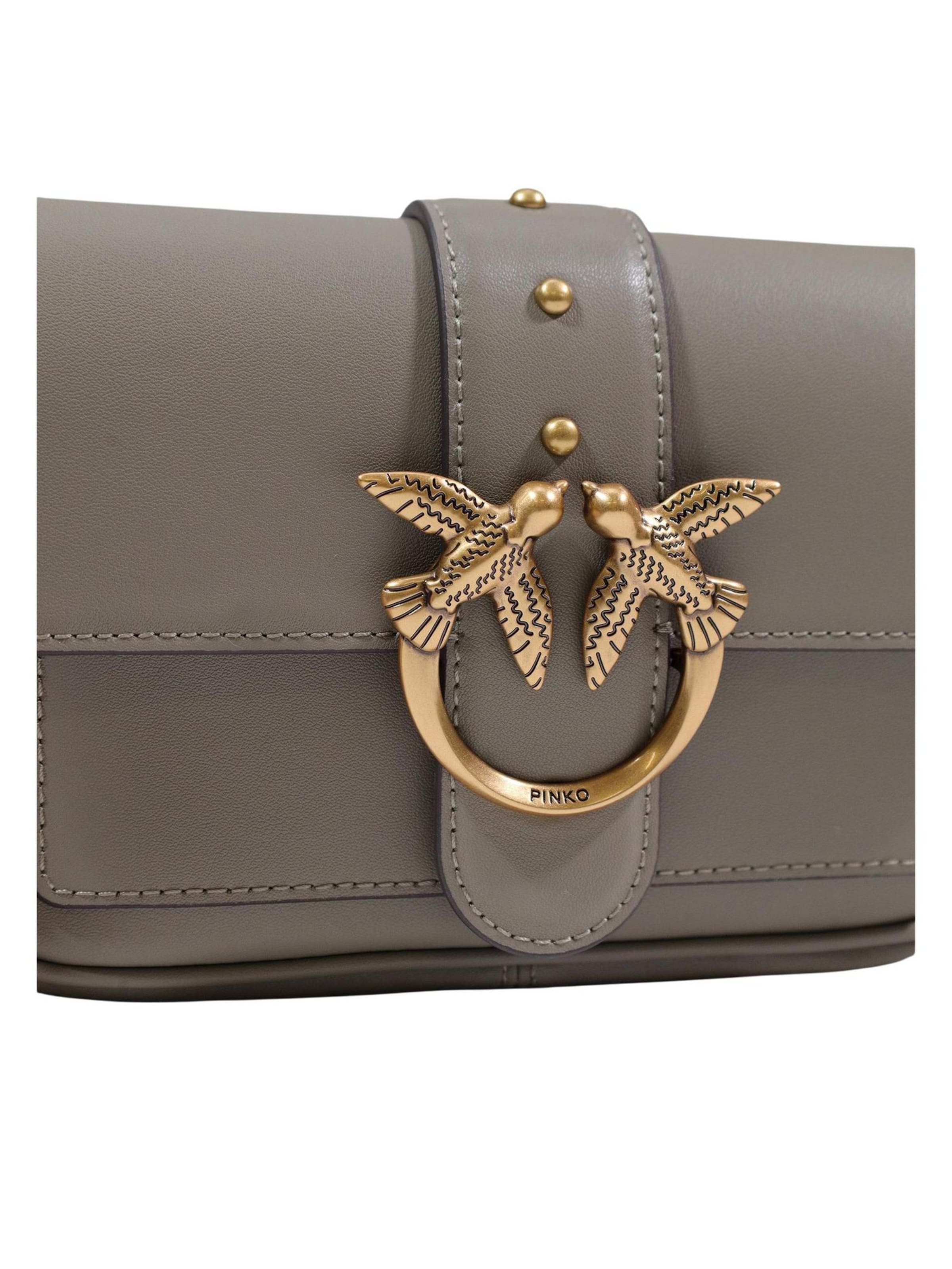 PINKO Skuldertaske 'POCKET LOVE ONE SIMPLY 100061 A0F1' i grå