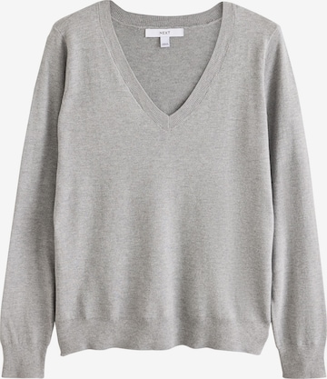 Next Sweter w kolorze szary: przód
