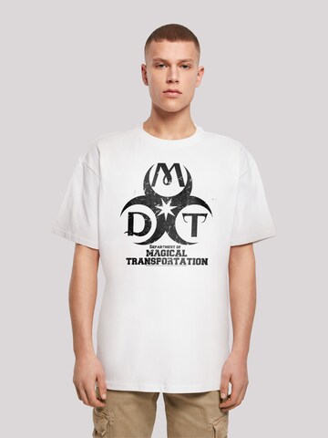 F4NT4STIC Shirt 'Harry Potter Department Of Magical Transportation' in Wit: voorkant