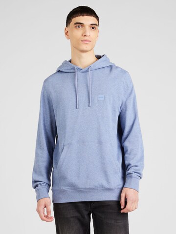 BOSS Sweatshirt 'Wetalk' in Blue: front