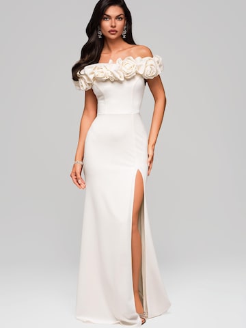 Ombre Avondjurk in Beige: voorkant