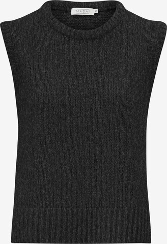 Masai Knitted Vest 'Fabel' in Grey: front