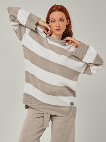 Abito da casa 'LOUNGEWEAR SET  - Pullover Felia & Pants Bailey' di YOU LOOK PERFECT in grigio