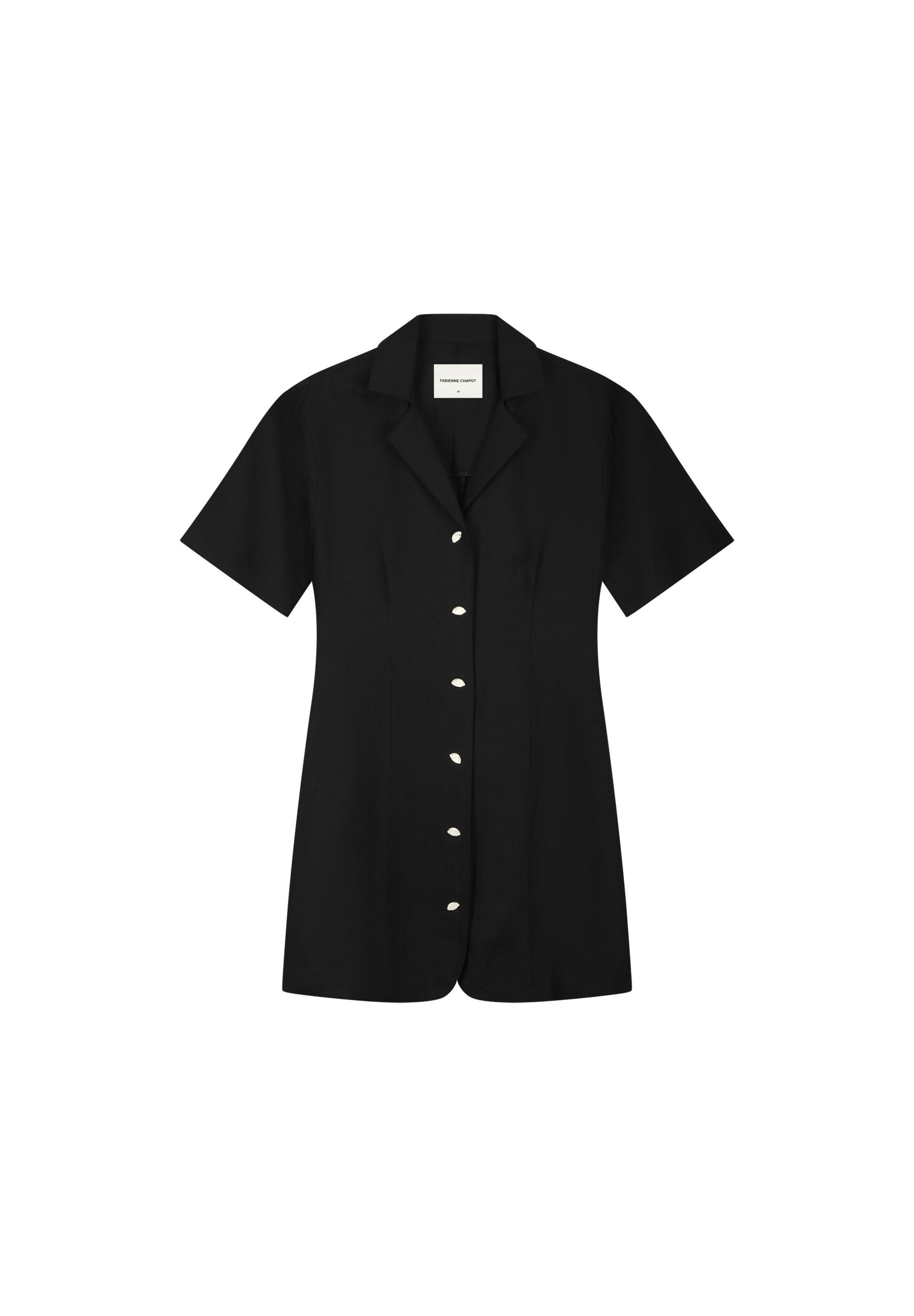 Fabienne Chapot Blousejurk in Zwart: voorkant